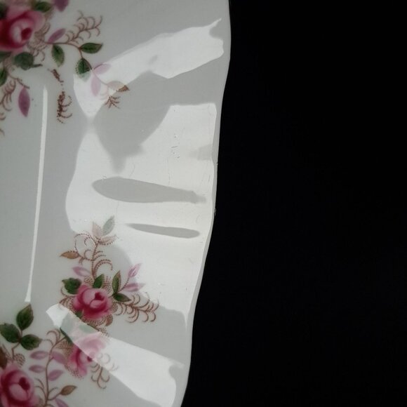 Royal Albert Lavender Rose Bone China Square Trinket Dish Vintage Floral Design - Picture 5 of 8